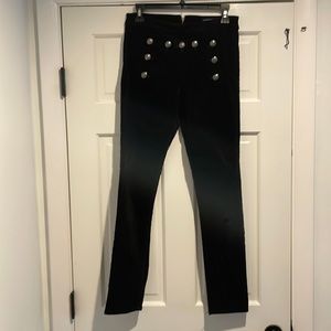 Veronica Beard Velvet Ankle Skinny Pant